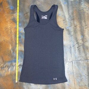 Under Armour Fitted Charcoal Gray heatgear Tank Top